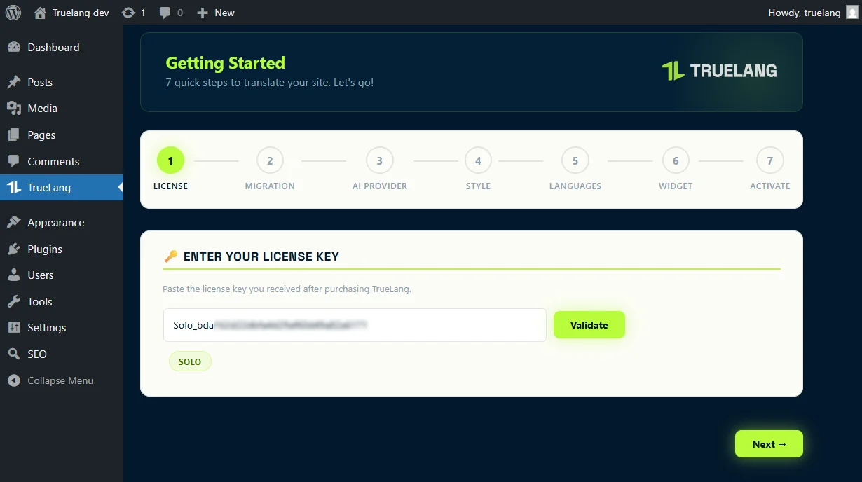 Un onboarding ultra simple.